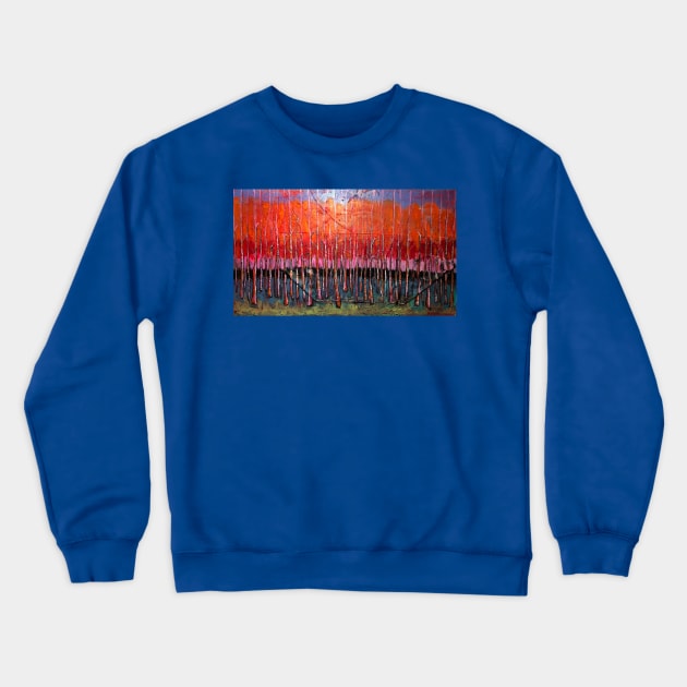 Autumn forrest Crewneck Sweatshirt by Raybomusic01